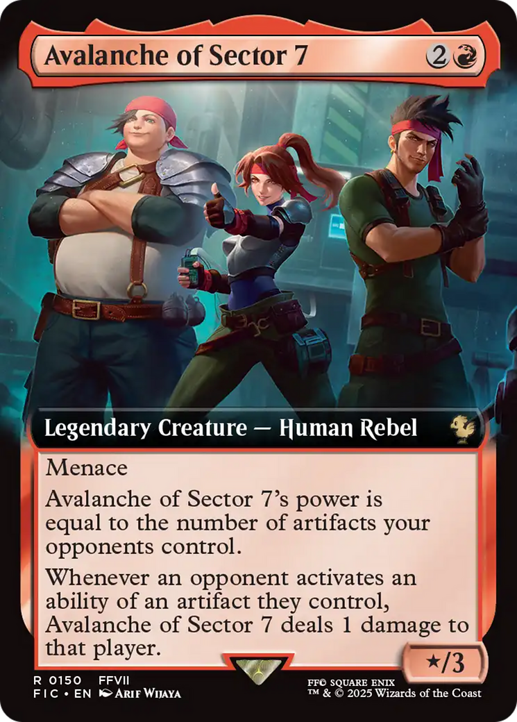 Avalanche of Sector 7 (Extended Art) [FINAL FANTASY Commander] | Dumpster Cat Games