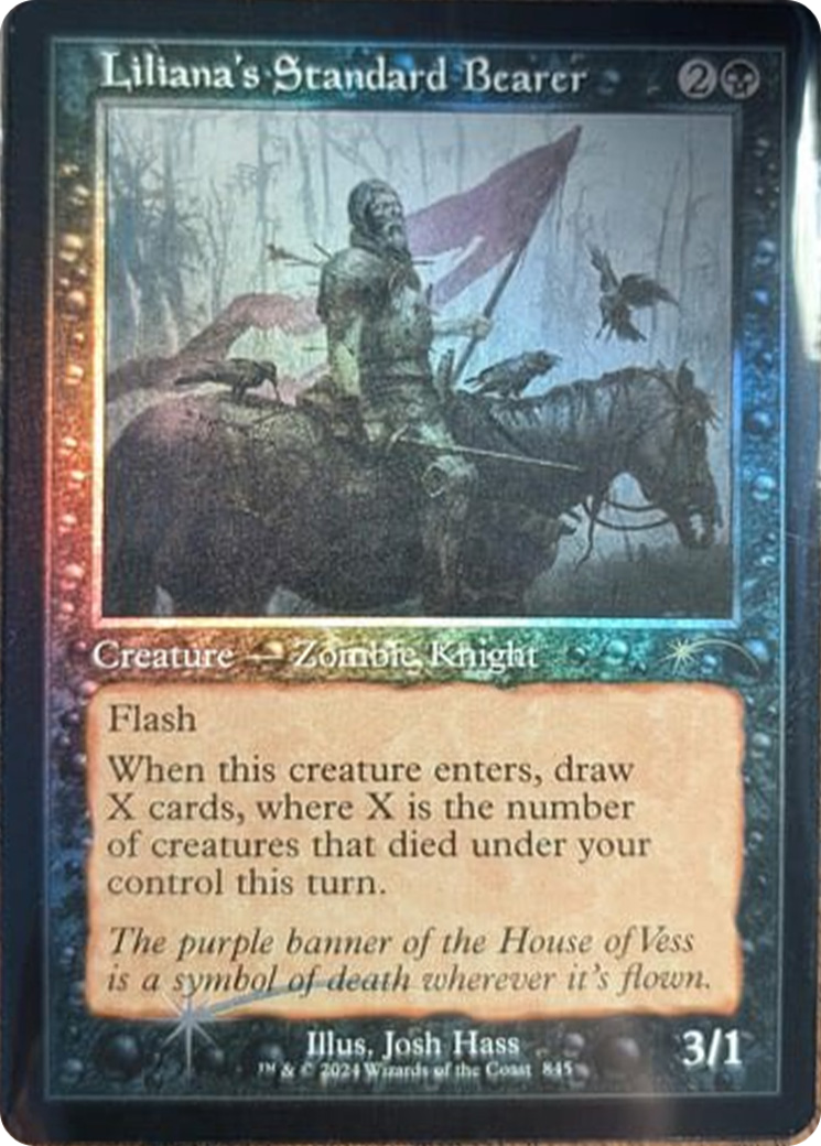 Liliana's Standard Bearer (Retro Frame) [Secret Lair Drop Series] | Dumpster Cat Games