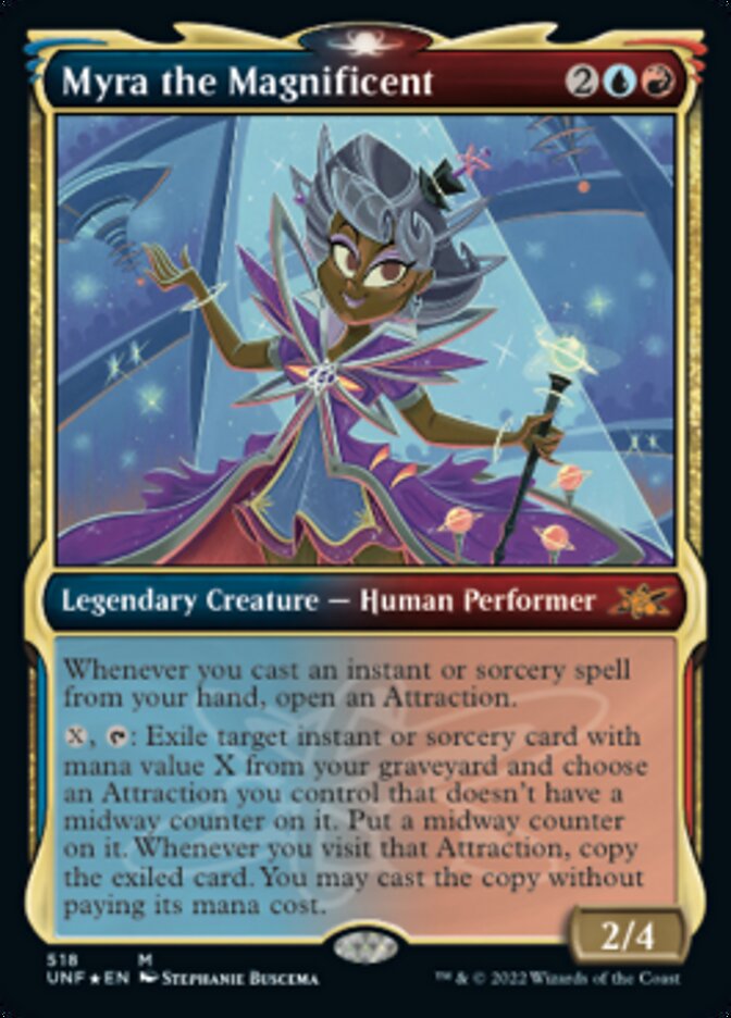 Myra the Magnificent (Showcase) (Galaxy Foil) [Unfinity] | Dumpster Cat Games