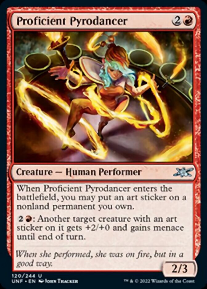 Proficient Pyrodancer [Unfinity] | Dumpster Cat Games