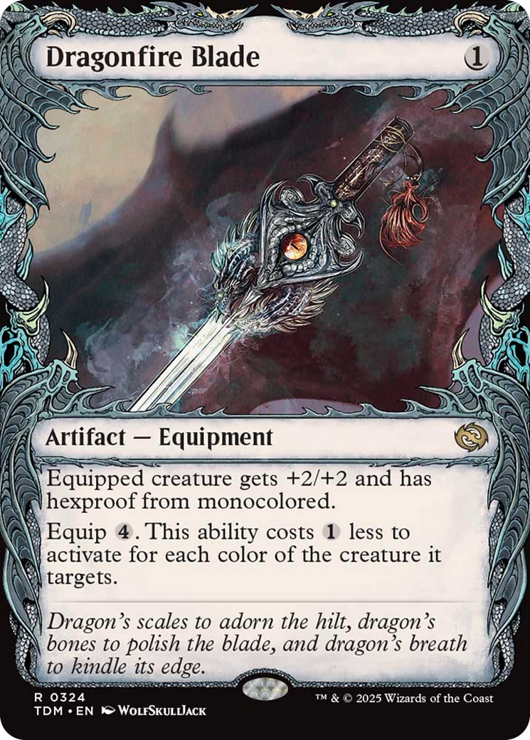 Dragonfire Blade (Showcase) [Tarkir: Dragonstorm] | Dumpster Cat Games