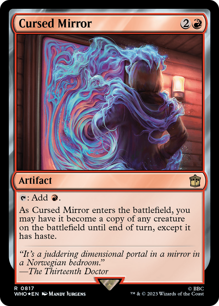 Cursed Mirror (Surge Foil) [Doctor Who] | Dumpster Cat Games