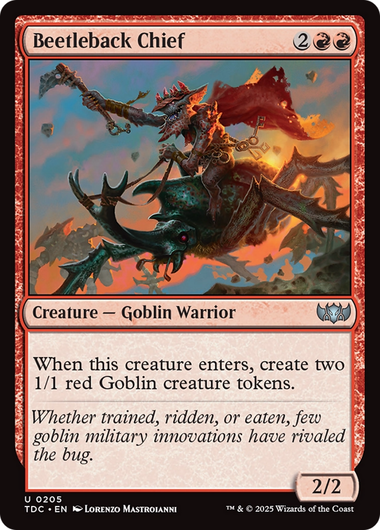 Beetleback Chief [Tarkir: Dragonstorm Commander] | Dumpster Cat Games