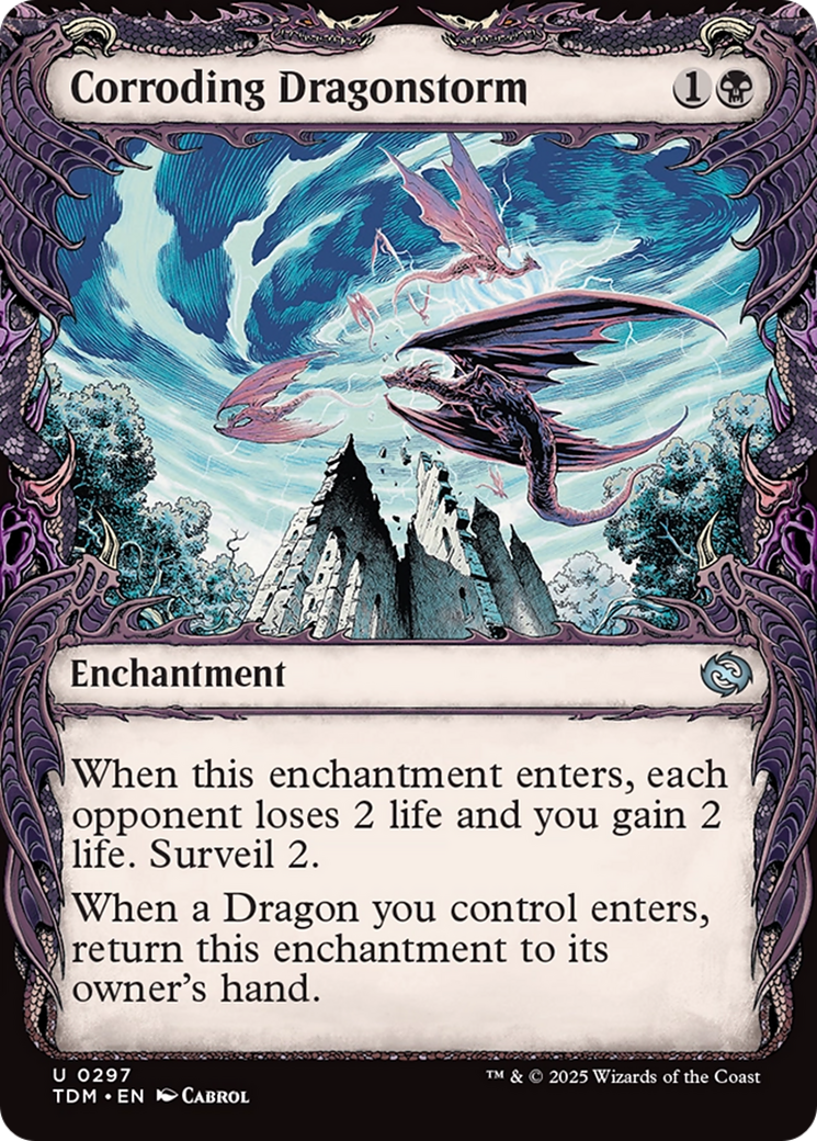 Corroding Dragonstorm (Showcase) [Tarkir: Dragonstorm] | Dumpster Cat Games