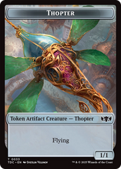 Thopter // Bird Double-Sided Token [Tarkir: Dragonstorm Commander Tokens] | Dumpster Cat Games