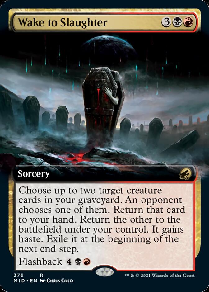 Wake to Slaughter (Extended Art) [Innistrad: Midnight Hunt] | Dumpster Cat Games