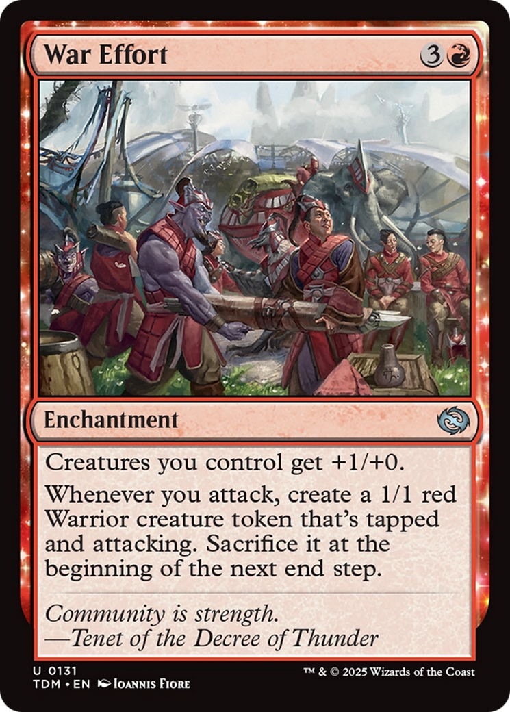 War Effort [Tarkir: Dragonstorm] | Dumpster Cat Games