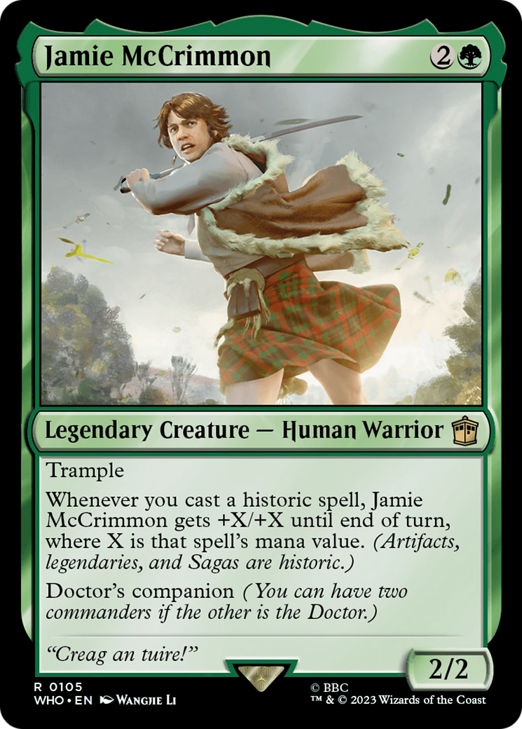 Jamie McCrimmon (Extended Art) [Doctor Who] | Dumpster Cat Games