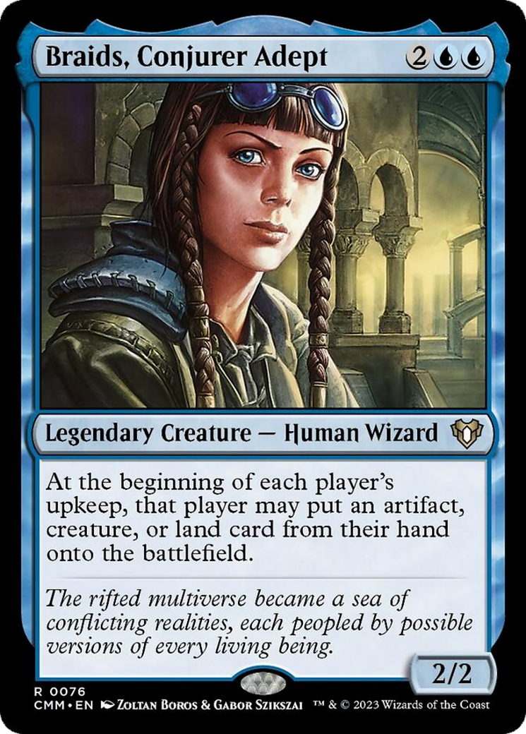 Braids, Conjurer Adept [Commander Masters] | Dumpster Cat Games