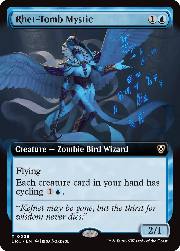 Rhet-Tomb Mystic (Extended Art) [Aetherdrift Commander] | Dumpster Cat Games