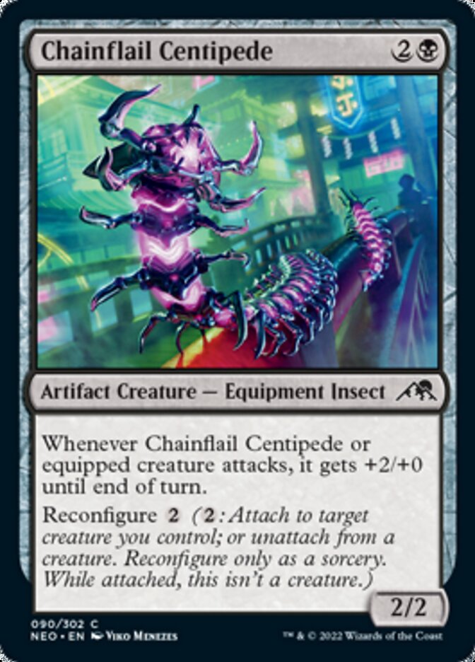 Chainflail Centipede [Kamigawa: Neon Dynasty] | Dumpster Cat Games