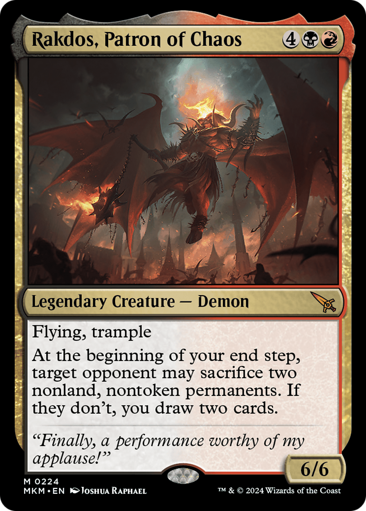 Rakdos, Patron of Chaos [Murders at Karlov Manor] | Dumpster Cat Games