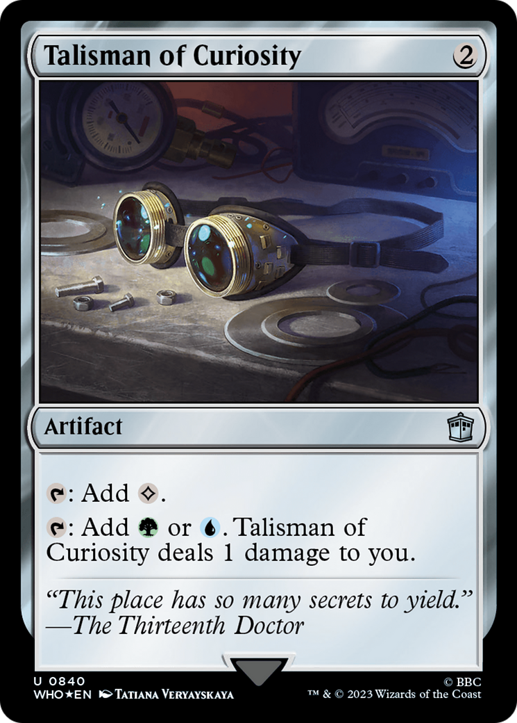 Talisman of Curiosity (Surge Foil) [Doctor Who] | Dumpster Cat Games
