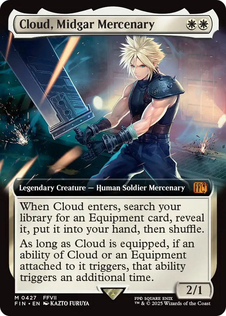 Cloud, Midgar Mercenary (Extended Art) [FINAL FANTASY] | Dumpster Cat Games