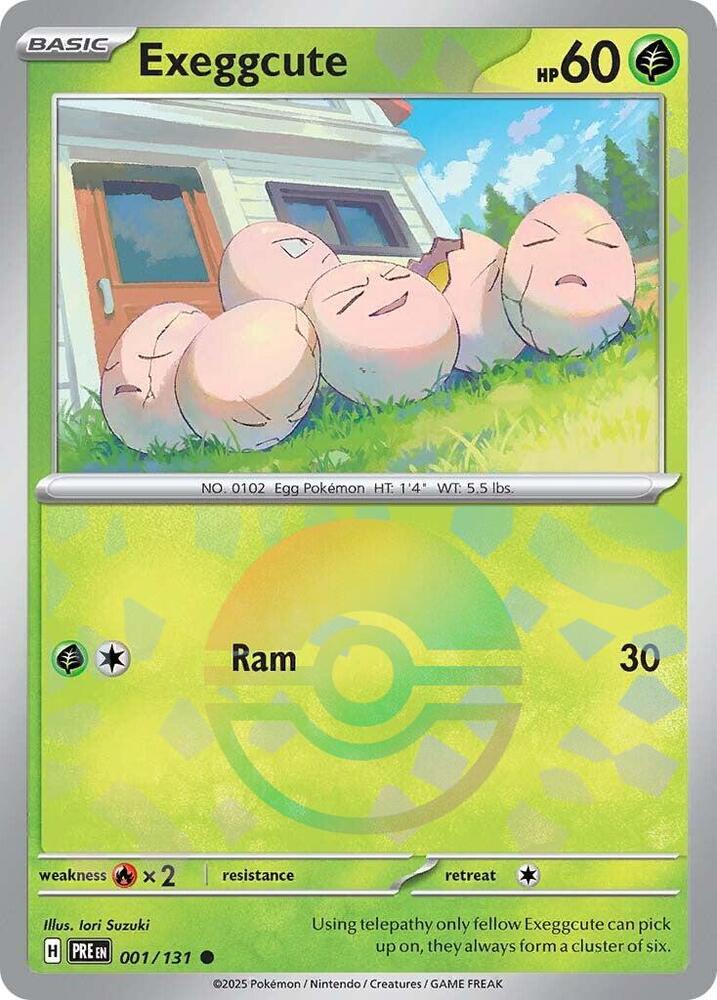 Exeggcute (001/131) (Poke Ball Pattern) [Scarlet & Violet: Prismatic Evolutions] | Dumpster Cat Games