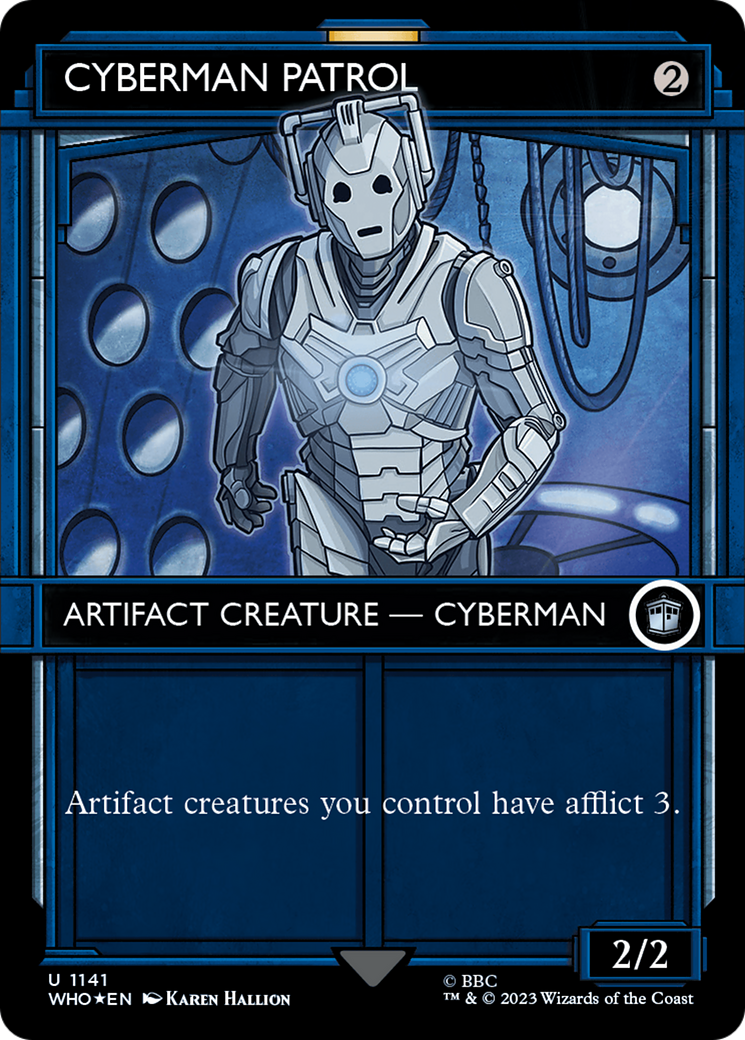 Cyberman Patrol (Showcase) (Surge Foil) [Doctor Who] | Dumpster Cat Games
