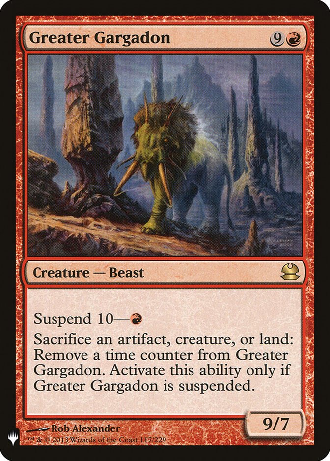 Greater Gargadon [Mystery Booster] | Dumpster Cat Games