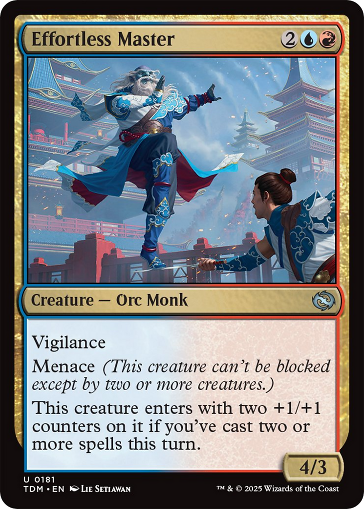 Effortless Master [Tarkir: Dragonstorm] | Dumpster Cat Games