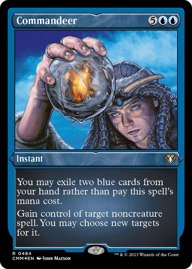 Commandeer (Foil Etched) [Commander Masters] | Dumpster Cat Games
