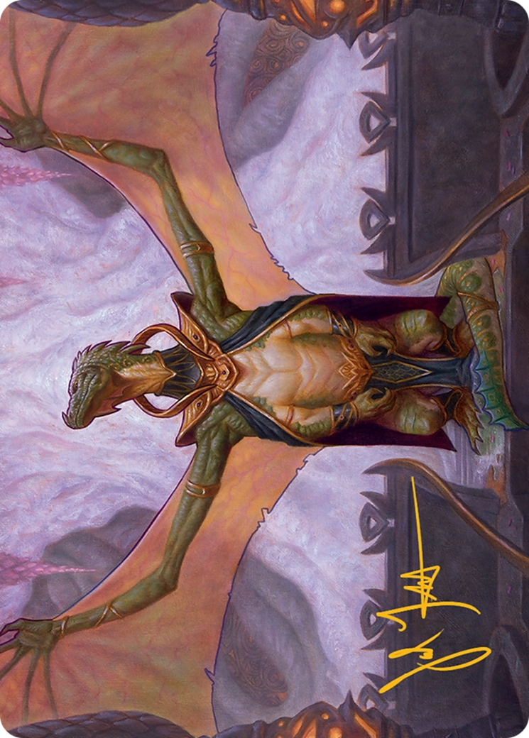 Kheru Goldkeeper Art Card (36/54) [Tarkir: Dragonstorm Art Series] | Dumpster Cat Games