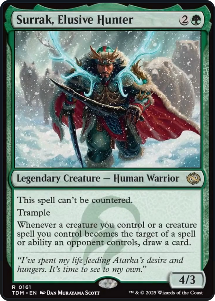 Surrak, Elusive Hunter [Tarkir: Dragonstorm] | Dumpster Cat Games