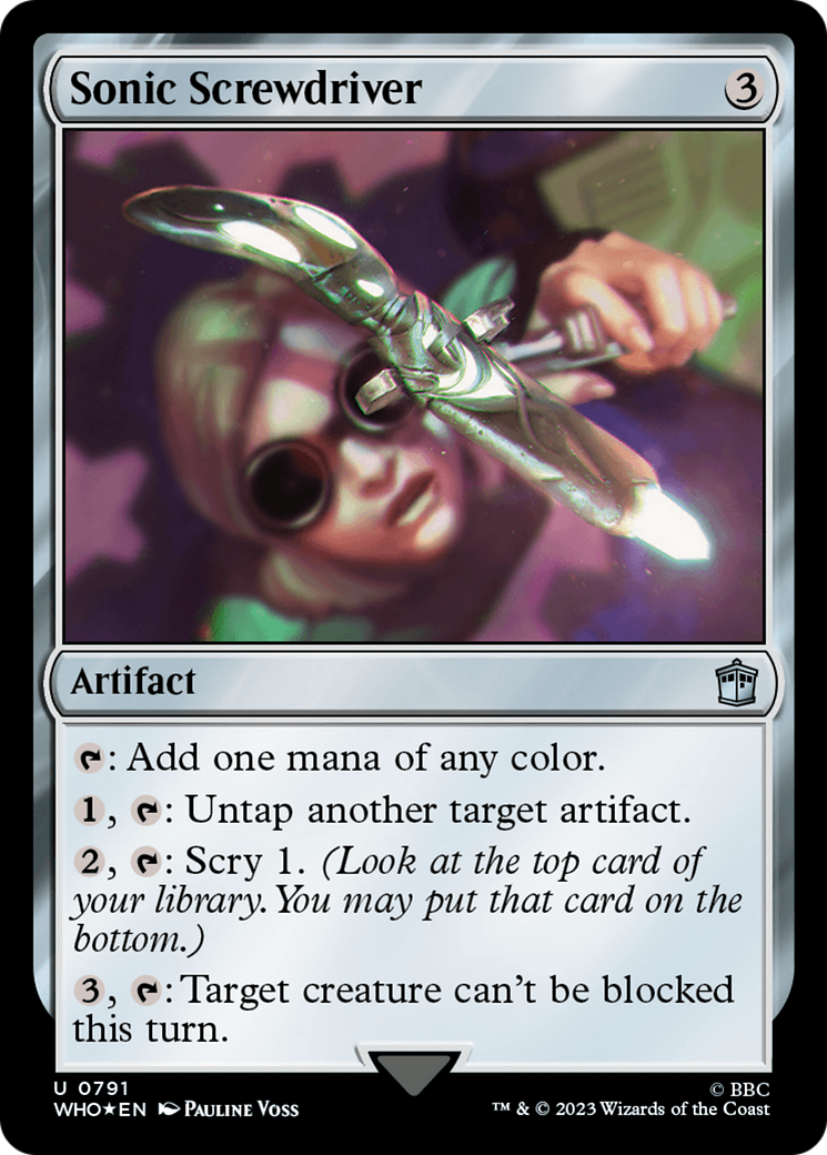 Sonic Screwdriver (0791) (Surge Foil) [Doctor Who] | Dumpster Cat Games