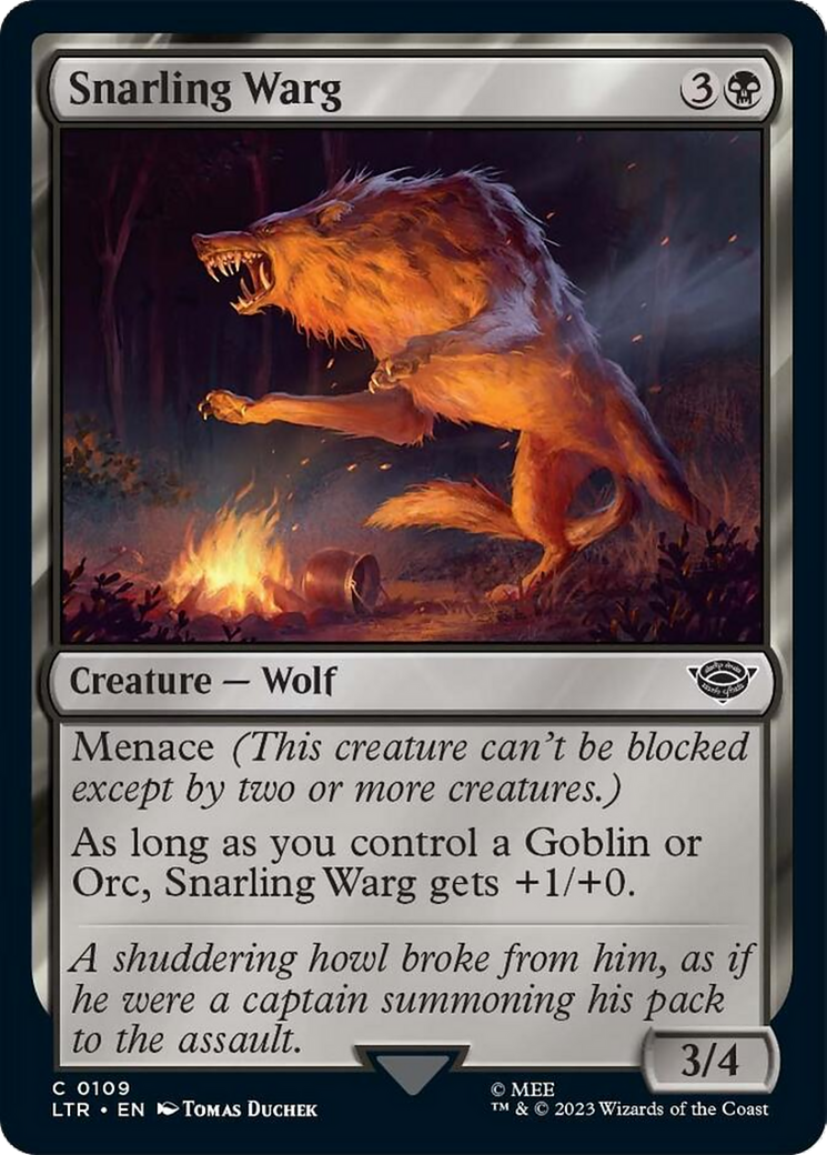 Snarling Warg [The Lord of the Rings: Tales of Middle-Earth] | Dumpster Cat Games