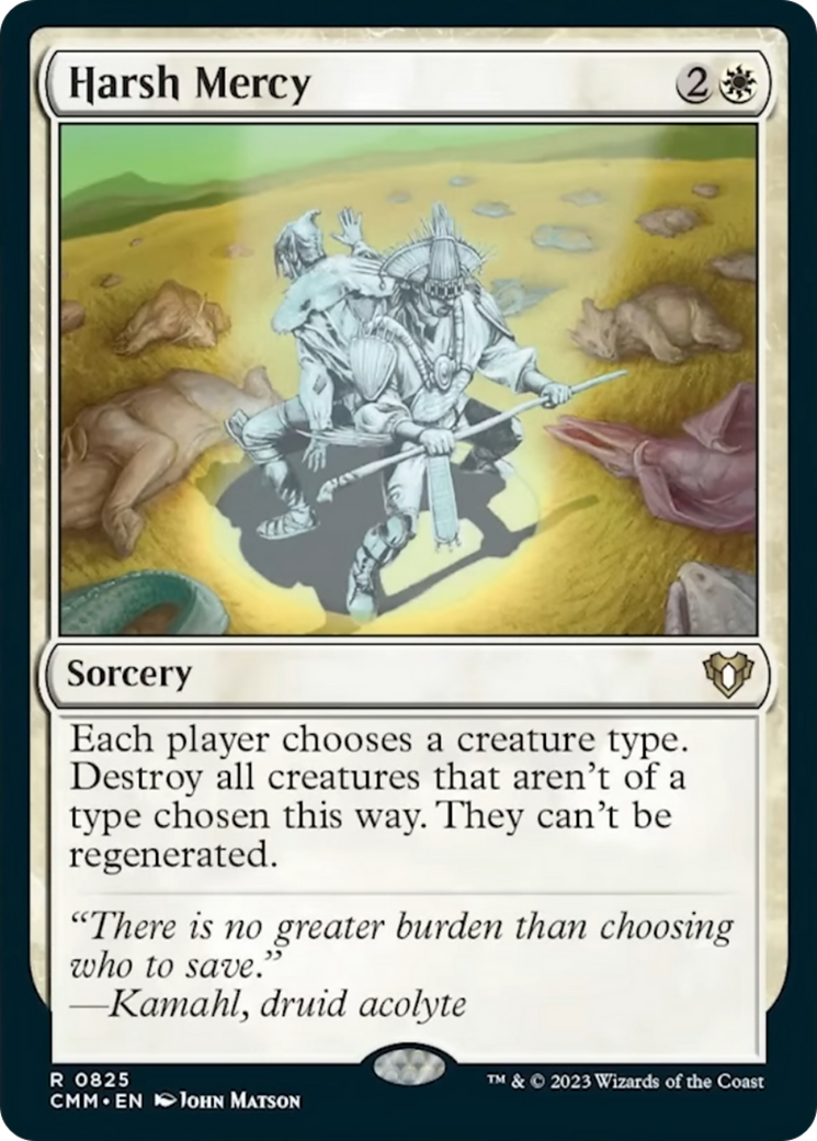 Harsh Mercy [Commander Masters] | Dumpster Cat Games