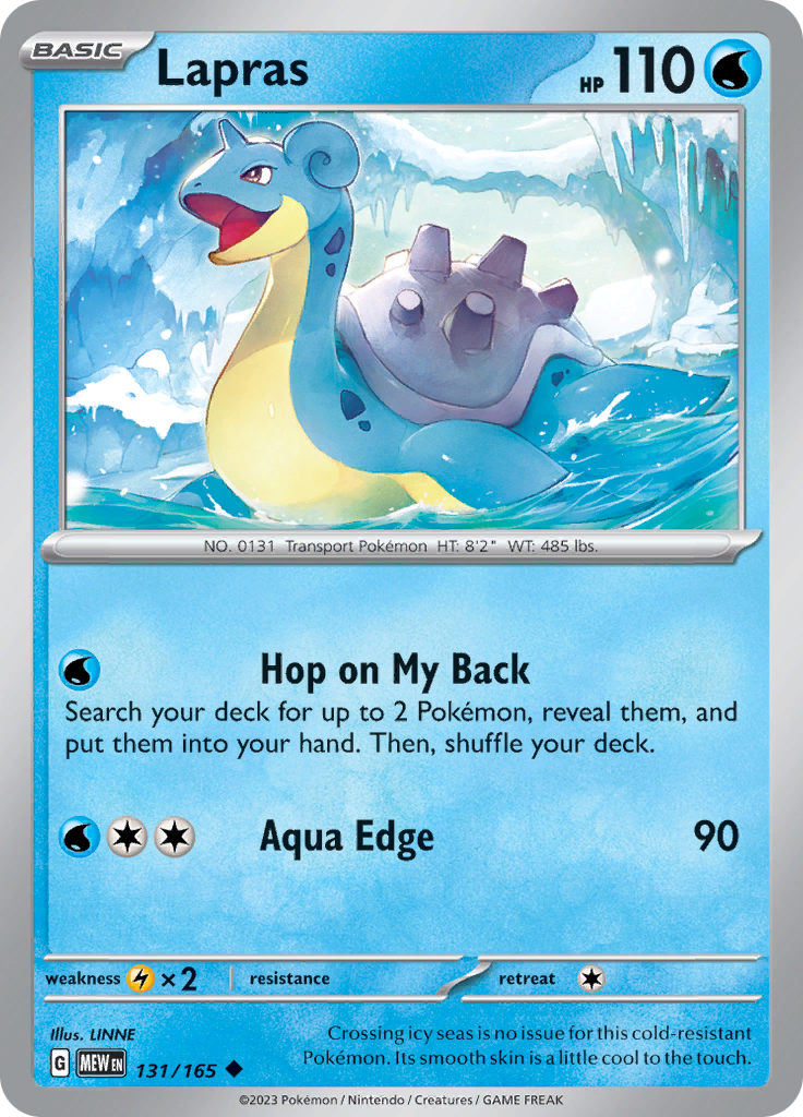 Lapras (131/165) [Scarlet & Violet 151] | Dumpster Cat Games