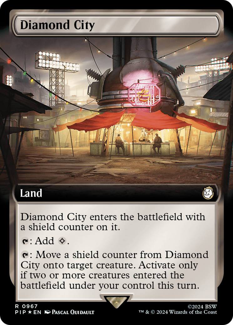 Diamond City (Extended Art) (Surge Foil) [Fallout] | Dumpster Cat Games
