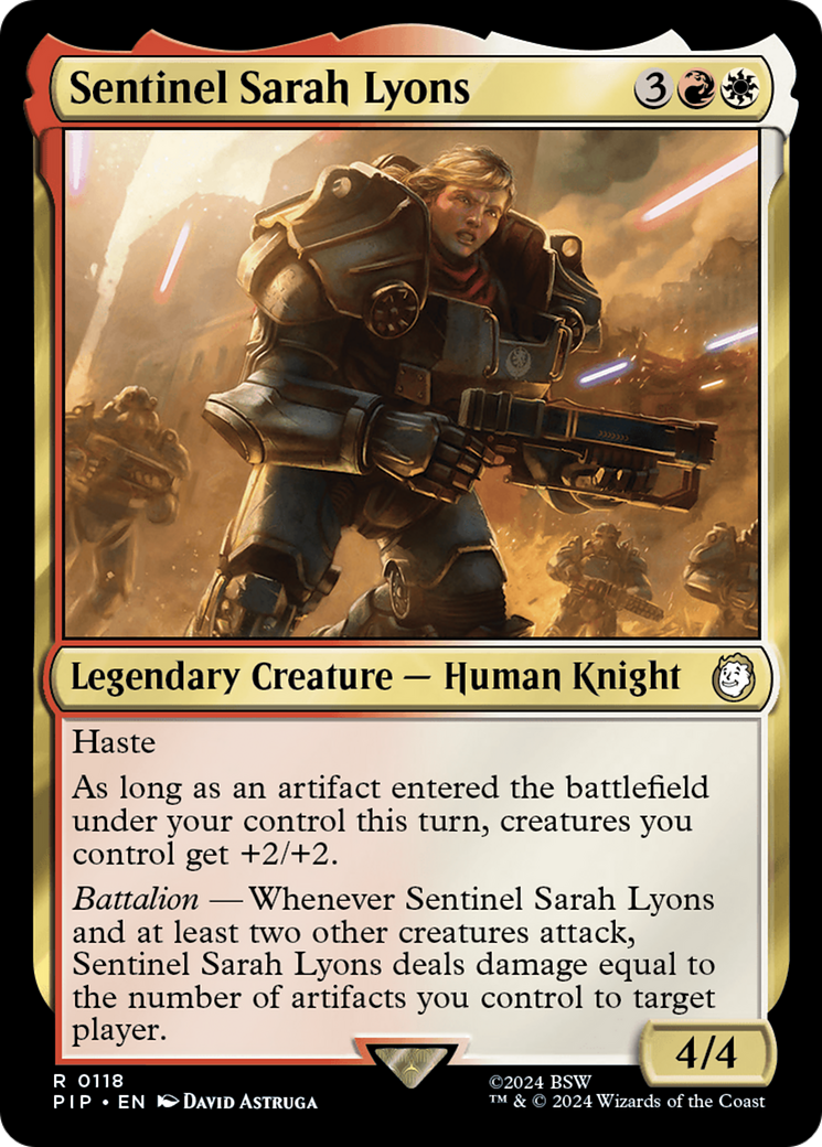 Sentinel Sarah Lyons [Fallout] | Dumpster Cat Games