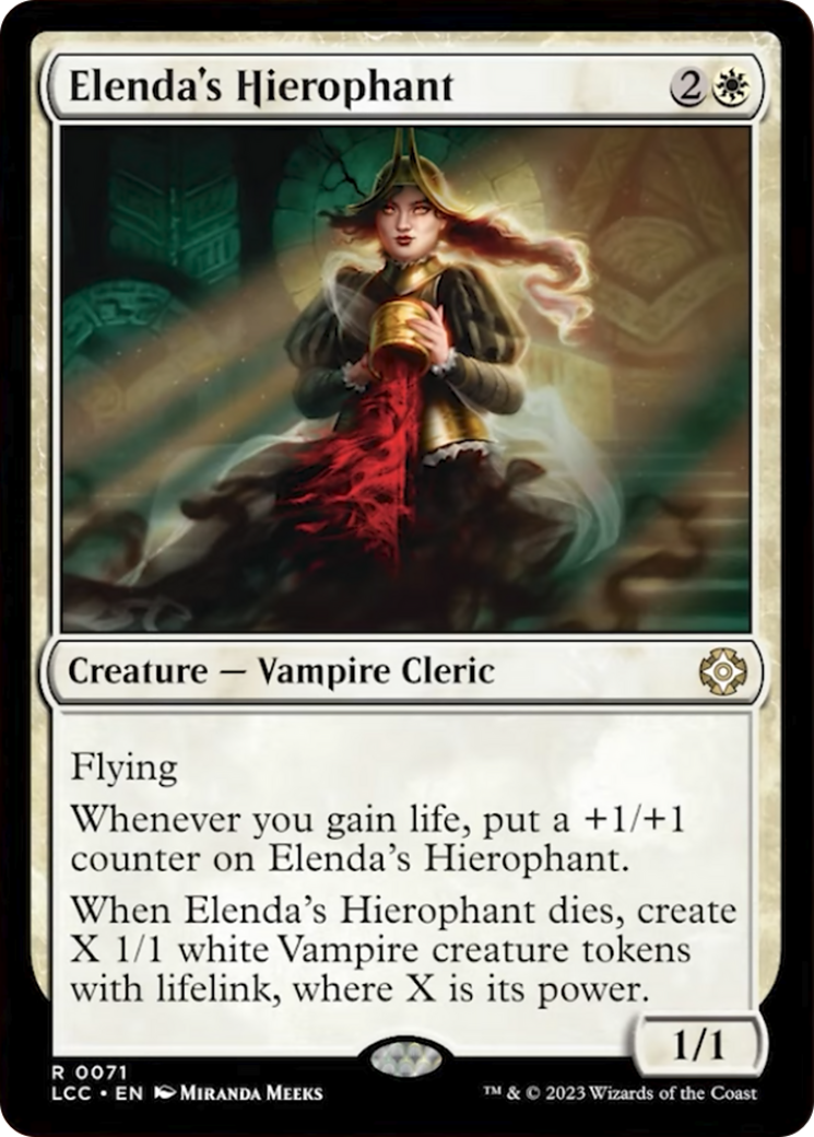 Elenda's Hierophant [The Lost Caverns of Ixalan Commander] | Dumpster Cat Games