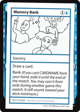 Memory Bank (2021 Edition) [Mystery Booster Playtest Cards] | Dumpster Cat Games