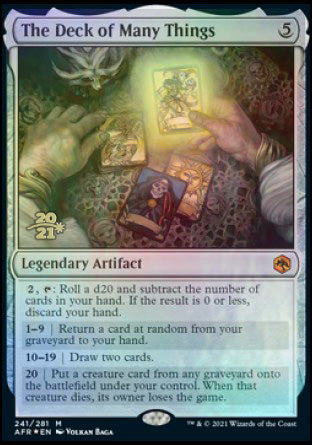 The Deck of Many Things [Dungeons & Dragons: Adventures in the Forgotten Realms Prerelease Promos] | Dumpster Cat Games