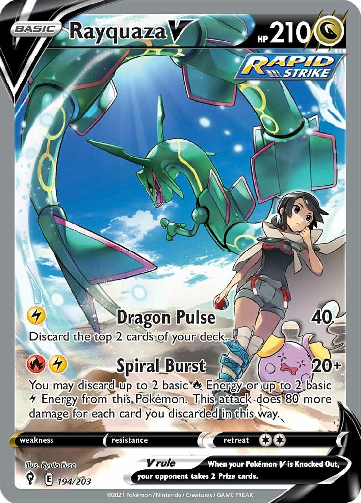 Rayquaza V (194/203) [Sword & Shield: Evolving Skies] | Dumpster Cat Games