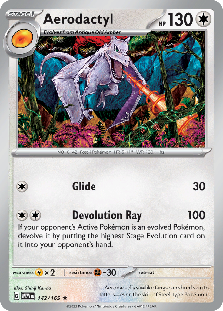 Aerodactyl (142/165) [Scarlet & Violet 151] | Dumpster Cat Games