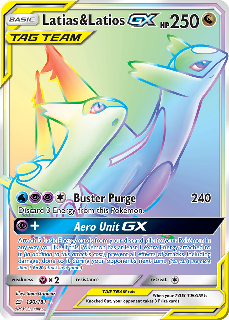 Latias & Latios GX (190/181) [Sun & Moon: Team Up] | Dumpster Cat Games