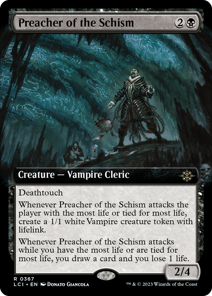 Preacher of the Schism (Extended Art) [The Lost Caverns of Ixalan] | Dumpster Cat Games