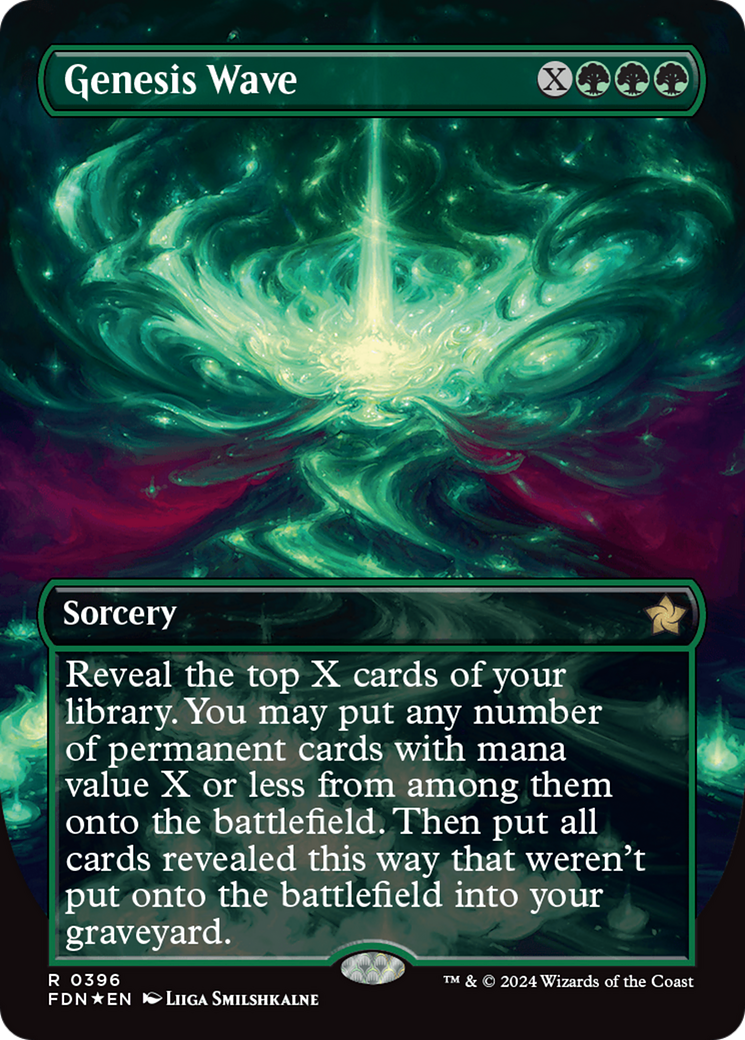 Genesis Wave (Borderless) (Mana Foil) [Foundations] | Dumpster Cat Games