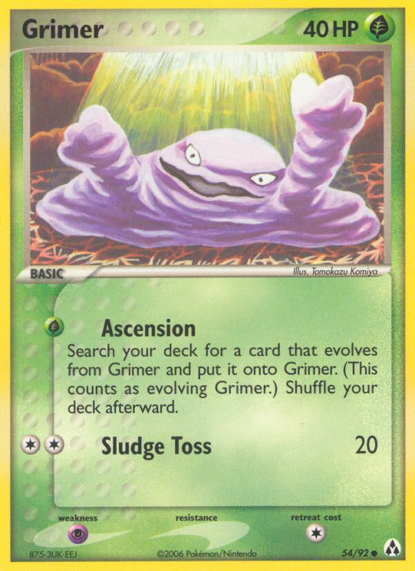 Grimer (54/92) [EX: Legend Maker] | Dumpster Cat Games