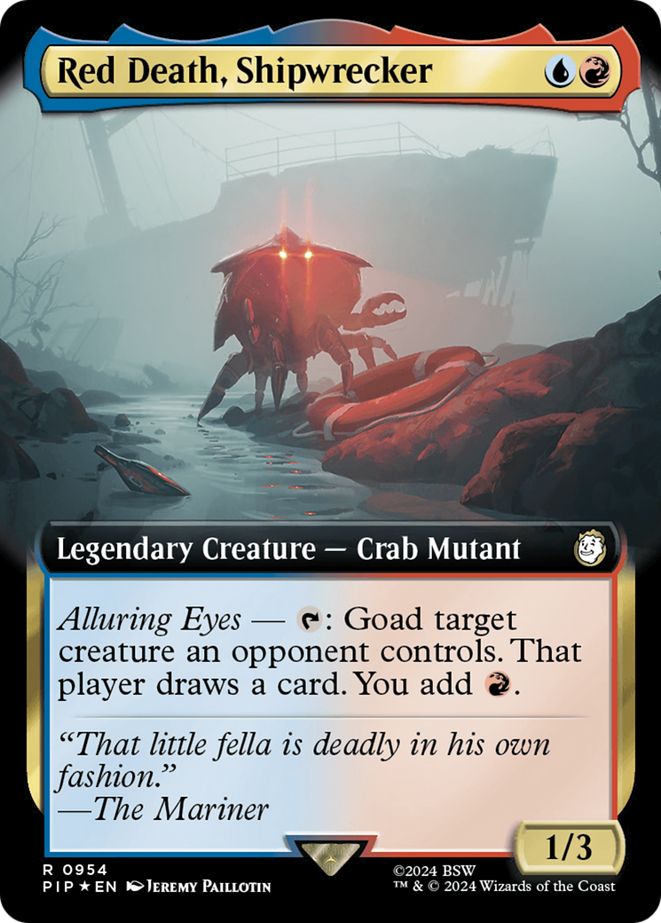 Red Death, Shipwrecker (Extended Art) (Surge Foil) [Fallout] | Dumpster Cat Games