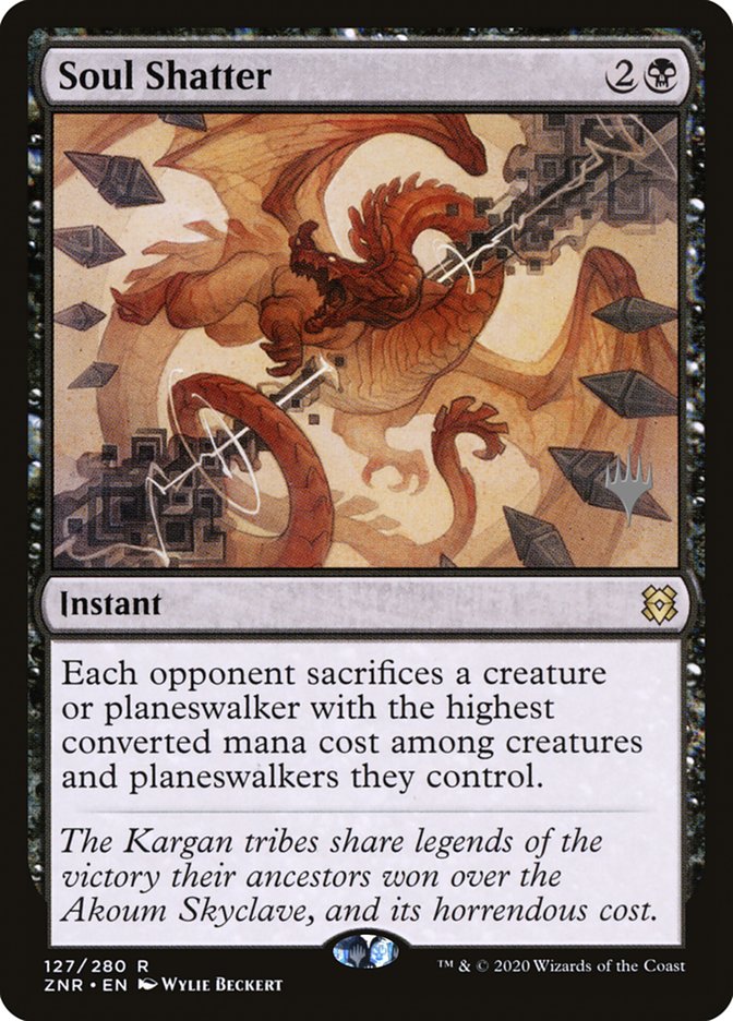 Soul Shatter (Promo Pack) [Zendikar Rising Promos] | Dumpster Cat Games
