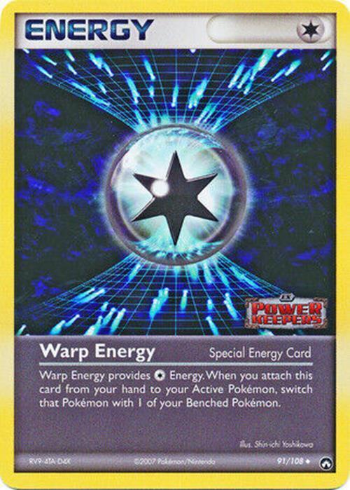 Warp Energy (91/108) (Stamped) [EX: Power Keepers] | Dumpster Cat Games