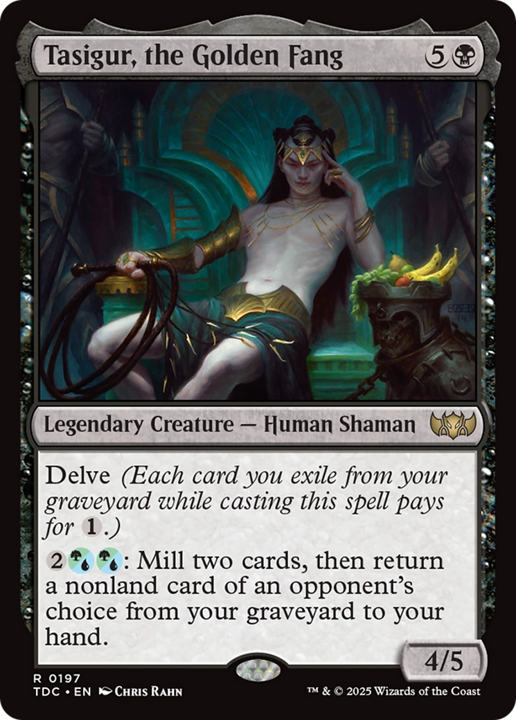 Tasigur, the Golden Fang [Tarkir: Dragonstorm Commander] | Dumpster Cat Games
