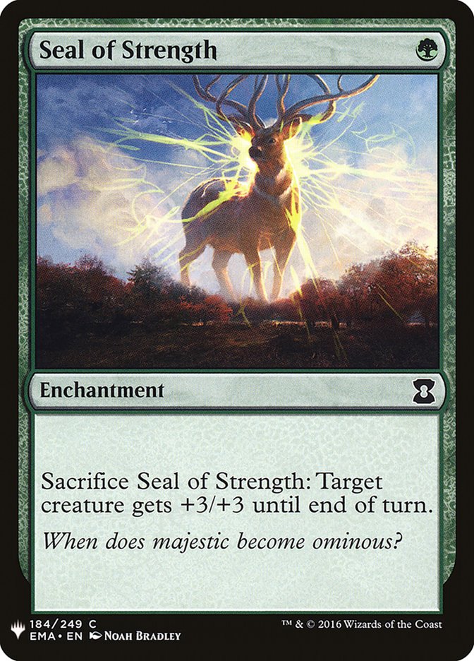 Seal of Strength [Mystery Booster] | Dumpster Cat Games