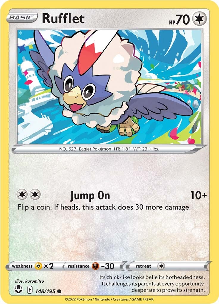 Rufflet (148/195) [Sword & Shield: Silver Tempest] | Dumpster Cat Games
