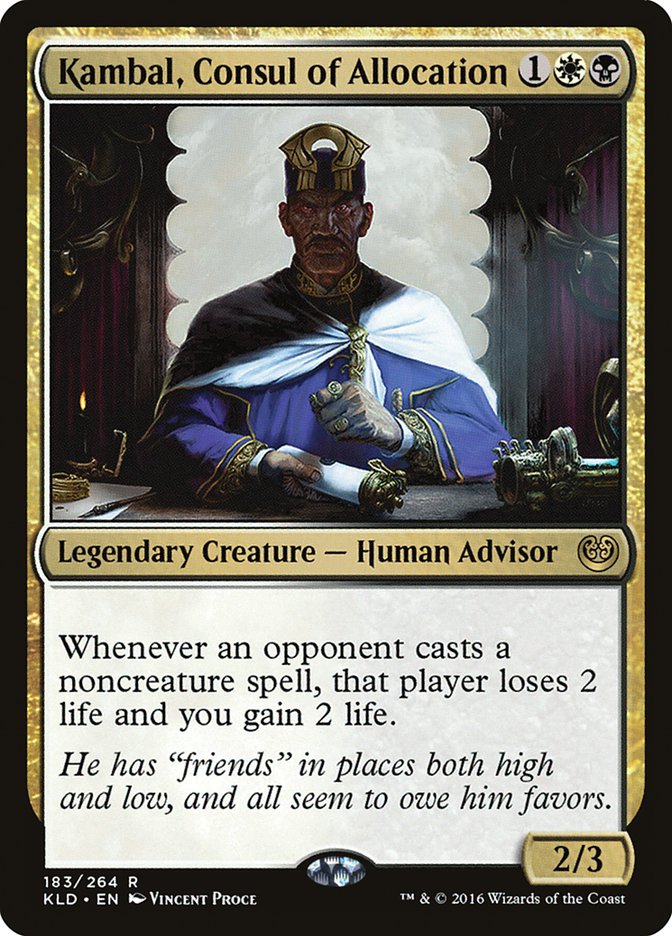 Kambal, Consul of Allocation [Kaladesh] | Dumpster Cat Games