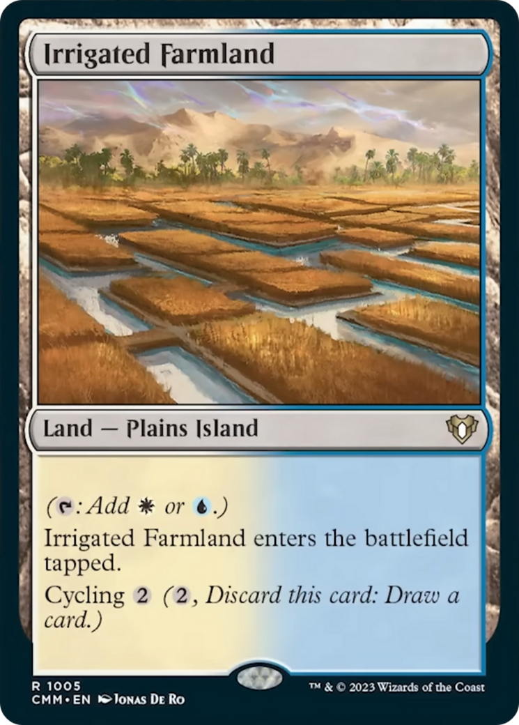 Irrigated Farmland [Commander Masters] | Dumpster Cat Games