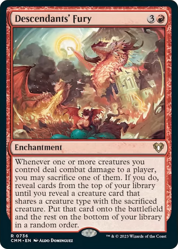 Descendants' Fury [Commander Masters] | Dumpster Cat Games