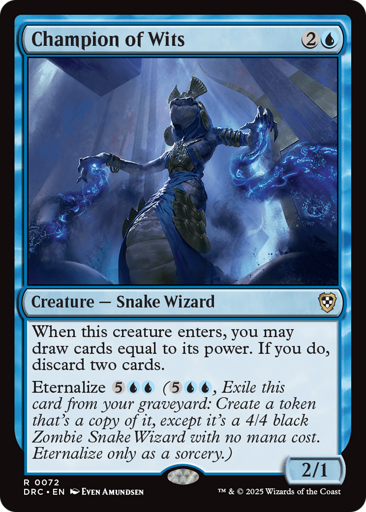 Champion of Wits [Aetherdrift Commander] | Dumpster Cat Games